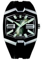 Police 'Axis' Gents Black Strap With Black Dial Watch