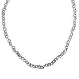 Carolyn Pollack Sterling Silver Twisted Oval Link Chain Necklace - 24