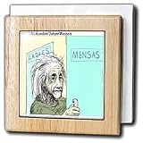 Review 3dRose LLC  / Einsteins Bathroom - 6 Inch Tile Napkin Holder