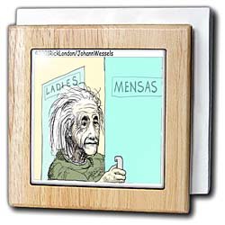 Einsteins Bathroom - 6 Inch Tile Napkin Holder by Bathroom Holders