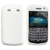 For Blackberry Bold 9700 Rubber Skin Case Solid White