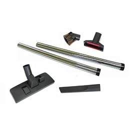 Qualtex Replacement Tool Kit For MIELE & BOSCH Vacuum Cleaners. Fits All Models With 35mm Diameter Fitting Pipes. Includes 2 Rods, 1 Large Floor Brush, 1 Crevie Tool, 1 Upholstery Tool, 1 Stair Brush.