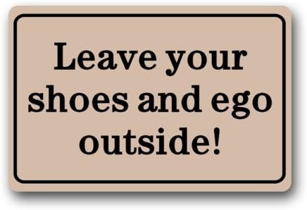 Custom Gift Clean Machine Doormat Leave Your Shoes and Ego Outside door mat