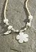 Hawaiian Necklace Shell Flower White