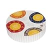 Le Cadeaux Melamine Italian Floral Boxed Assorted Appetizer Plates