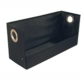 Polyester Eyelet DVD Tray - Black by Richards Homewares