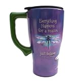 Dragonfly - Just Believe Ceramic Travel Mug