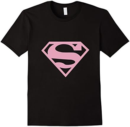 Men's Breast Cancer Awareness Superhero T Shirt Large Black
