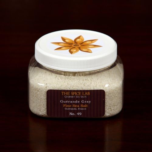 "Gray Sea Salt" French Guerande Sea Salt (Fine) - 8 Oz Jar - Imported by TheSpiceLab Inc.