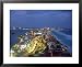 Aerial of Cancun at Night, Mexico Framed Art Poster Print by Peter Adams, 31x25