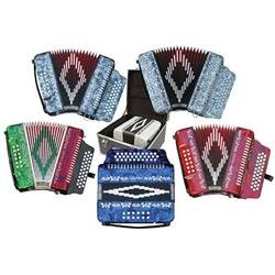Musicians Gear SM-3112 31-Button 12 Accordion GCF, White Pearl