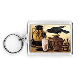 Aesop's Fable (oil on canvas) by Lizzie.. - Acrylic Keyring - Art247 - Standard Size