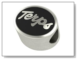 Maryland Terps Collegiate Bead Fits Most Pandora Style Bracelets Including Pandora Chamilia Biagi Zable Troll and More. High Quality Bead in Stock for Immediate Shipping