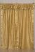 Pair Golden sari curtains with attached valance