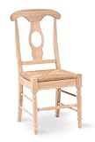 International Concepts C-1200P Pair of Empire Chairs, Unfinished