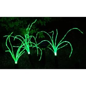 Wild Grass Solar Garden Lights (3 LED Lights). Christmas Garden Outdoor Lighting and Decorations.