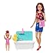 Barbie Babysitter Playset, Brown Hair