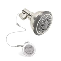 Evolve Showerheads SS-2103BN-SB Tulip Water Saving Showerhead, Brushed Nickel