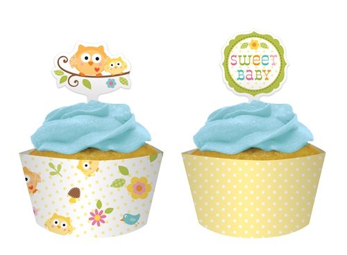 Owl Baby Shower Cupcake (12 ct)