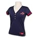 Atlanta Braves Women's Snap Front Fashion Jersey Top Size Medium