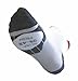 Sports : Pro Feet Biking Socken Silver Footie Men, wei&szlig;/rot