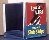 Loose Lips Might Sink Ships Vintage World War II Two WW2 WWII USA Military Propaganda Metal Cigarette Case ID Holder Wallet