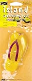 Sandal Flip Flops Car Air Freshener - Yellow with Purple Strap