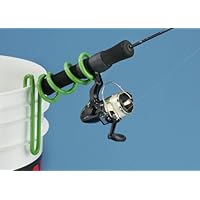 Ap Outdoors Hot Rod Bucket Mount Ice Rod Holder (Hot Green)