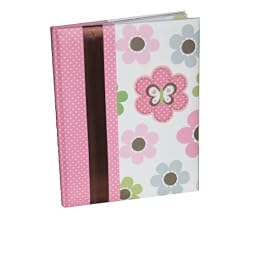Carter's Just One You Baby's Mod Flower First Record Book/Baby Book, Pink