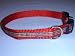 Sandia Pet Products 5/8 Maxwell Plaid on Red Pattern Small Dog Collar