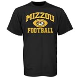 Missouri Tigers Black Old School Football T-shirt