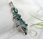 Completely Handcrafted - Designer Sterling Silver Top Fire Labradorite Pendant