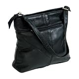 Maxam Genuine Lambskin Solid Leather Purse with strap
