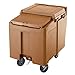 Cambro ICS125LB157 Coffee Beige SlidingLid 125 Lb Portable Ice Caddy w/ 8" Rear Easy Wheels (1 Each)