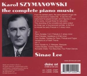 Cover image : Karol Szymanowski: The Complete Piano Music (Box Set)