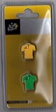 Lot 2 Pins TOur de France Cyclisme - Maillot Jaune & Maillot Vert - velo - Collection Officielle TOur de France