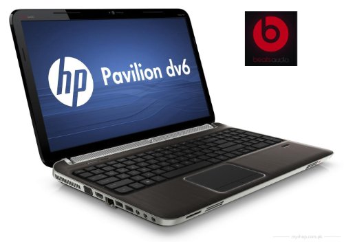 HP Pavilion dv6t Quad Edition QE 15.6" Laptop PC, Quad Core i7-2670QM Processor, 8GB RAM, 750GB Hard Drive, 1GB Radeon GDDR5 Graphics, Blu-ray player & SuperMulti DVD burner, Beats Audio, USB 3.0, dark umber