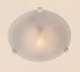 Fluorescent Marble Glass White Clip Light 12 Inch