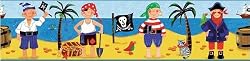 Treasure Hunt Pirates Peel & Stick Wall Border