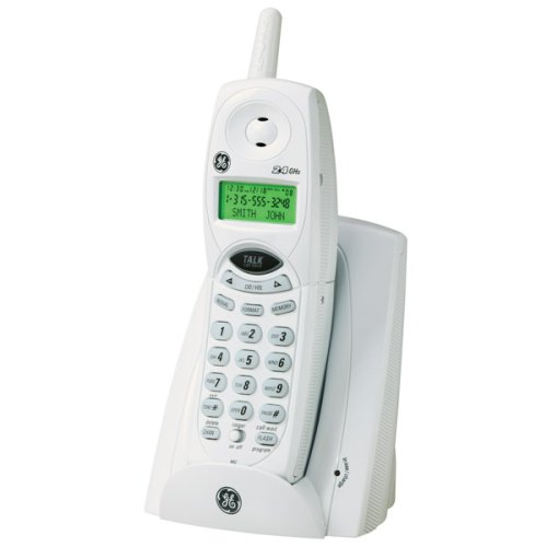 GE Cordless 2.4 GHz 27831GE1 Phone with Call Waiting Caller ID - White