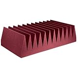 Auralex 12VEN24BUR Venus Bass Traps in Bungundy; 2- 2'x4'x12 Panels; Covers 16 Square Feet