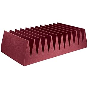 Auralex 12VEN24BUR Venus Bass Traps in Bungundy; 2- 2'x4'x12 Panels by