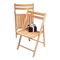 Beechwood Folding Chairs - Set of 4
