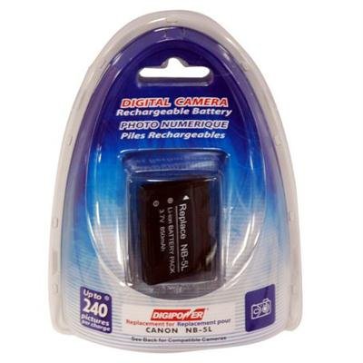 DigiPower BP-CN5L Replacement Li-Ion Battery for the Canon NB-5L