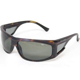 Bolle Sunglasses Spinner Satin Dark Tortoise Frame with Polarized Axis Lenses