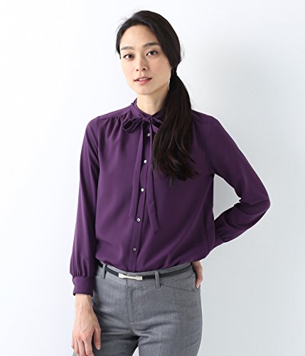 NEWYORKER（ニューヨーカー）ボウタイ付きジョーゼット ブラウス