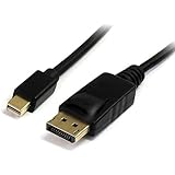 StarTech.com 3 ft Mini DisplayPort to DisplayPort 1.2 Adapter Cable M/M - DisplayPort 4k with HBR2 support - 3 feet Mini DP to DP Cable