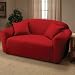 Stretch Jersey Loveseat Slipcover in Red