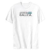 T-Shirt White Elegant Flag 