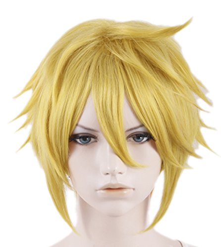 Xcoser Handsome Short Yellow Link Cosplay Wig for 2015 Halloween